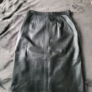 Genuine Leather pencil skirt size 4